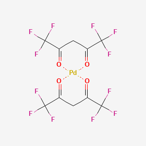 molecular formula C10H4F12O4Pd B13711860 1,1,1,5,5,5-Hexafluoropentane-2,4-dione;palladium 