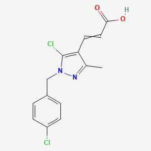 3-[5-chloro-1-(4-chlorobenzyl)-3-methyl-1H-pyrazol-4-yl]acrylic acid