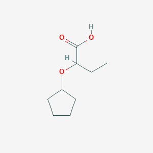molecular formula C9H16O3 B1371193 2-(环戊氧基)丁酸 CAS No. 1157982-27-8