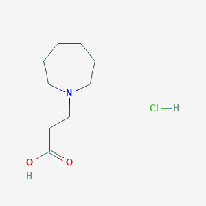 molecular formula C9H18ClNO2 B1371197 3-(氮杂环己-1-基)丙酸盐酸盐 CAS No. 136671-92-6