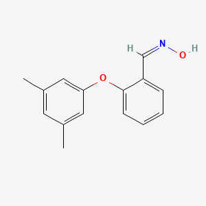 molecular formula C15H15NO2 B13712009 2-(3,5-Dimethylphenoxy)benzenecarbaldehyde oxime 