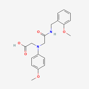 molecular formula C19H22N2O5 B13712017 [{2-[(2-Methoxybenzyl)amino]-2-oxoethyl}-(4-methoxyphenyl)amino]acetic acid 