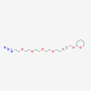 molecular formula C18H31N3O6 B13712023 5-(tetrahydro-2H-pyran-2-yloxy)pent-3-yn-1-PEG4-azide 