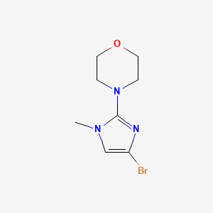 molecular formula C8H12BrN3O B13712046 4-(4-Bromo-1-methyl-2-imidazolyl)morpholine 