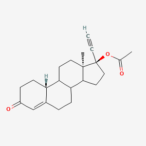 (2R,14R,15R)-14-ethynyl-15-methyl-5-oxotetracyclo[8.7.0.0^{2,7}.0^{11,15}]heptadec-6-en-14-yl acetate