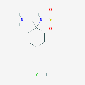 molecular formula C8H19ClN2O2S B1371208 N-[1-(aminomethyl)cyclohexyl]methanesulfonamide hydrochloride CAS No. 1171503-08-4