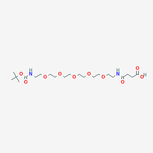 molecular formula C21H40N2O10 B13712090 Carboxy-Amido-PEG5-N-Boc 