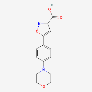 5-(4-Morpholinophenyl)isoxazole-3-carboxylic Acid