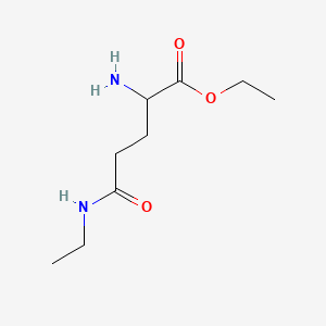 molecular formula C9H18N2O3 B13712126 Ethyl 2-Amino-5-(ethylamino)-5-oxopentanoate 