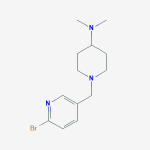 molecular formula C13H20BrN3 B13712153 1-[(6-Bromo-3-pyridyl)methyl]-N,N-dimethyl-4-piperidinamine 