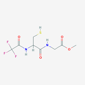 Methyl 2-[3-sulfanyl-2-(trifluoroacetamido)propanamido]acetate