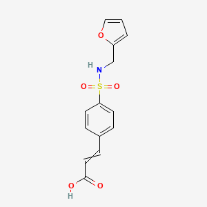 3-{4-[(Furan-2-ylmethyl)sulfamoyl]phenyl}prop-2-enoic acid