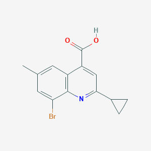 8-Bromo-2-cyclopropyl-6-methylquinoline-4-carboxylic Acid