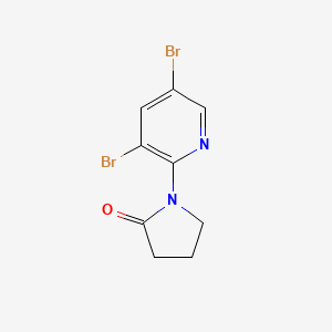 1-(3,5-Dibromo-2-pyridyl)-2-pyrrolidinone