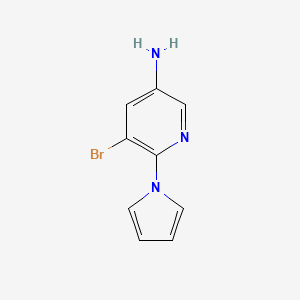 3-Amino-5-bromo-6-(1-pyrrolyl)pyridine