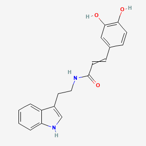 (E)-N-(2-(1H-indol-3-yl)ethyl)-3-(3,4-dihydroxyphenyl)acrylamide