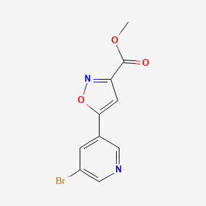 Methyl 5-(5-Bromo-3-pyridyl)isoxazole-3-carboxylate