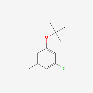 molecular formula C11H15ClO B13712240 5-(tert-Butoxy)-3-chlorotoluene 