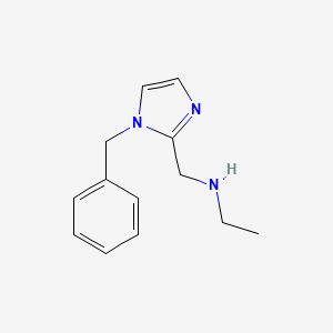 molecular formula C13H17N3 B13712257 (1-Benzyl-1H-imidazol-2-ylmethyl)-ethyl-amine 