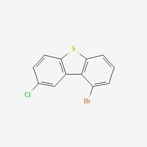 molecular formula C12H6BrClS B13712275 1-Bromo-8-chlorodibenzo[b,d]thiophene 