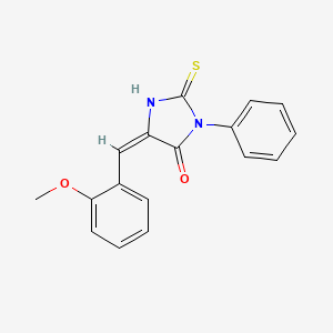 (5E)-5-(2-methoxybenzylidene)-3-phenyl-2-sulfanyl-3,5-dihydro-4H-imidazol-4-one