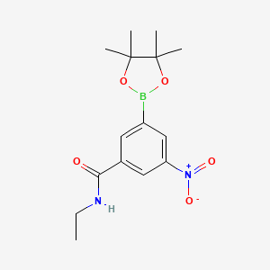 N-Ethyl-3-nitro-5-(4,4,5,5-tetramethyl-[1,3,2]dioxaborolan-2-yl)-benzamide