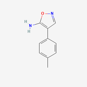 molecular formula C10H10N2O B1371232 4-(4-Methylphenyl)-1,2-oxazol-5-amine CAS No. 925007-30-3