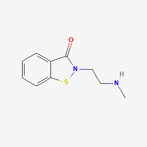 molecular formula C10H12N2OS B13712323 2-(2-(Methylamino)ethyl)benzo[d]isothiazol-3(2H)-one 