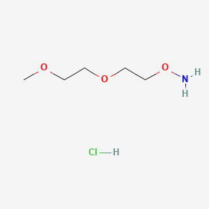 molecular formula C5H14ClNO3 B13712364 O-[2-(2-Methoxyethoxy)ethyl]hydroxylamine HCl 