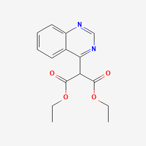 molecular formula C15H16N2O4 B13712379 Diethyl 2-(4-Quinazolinyl)malonate 