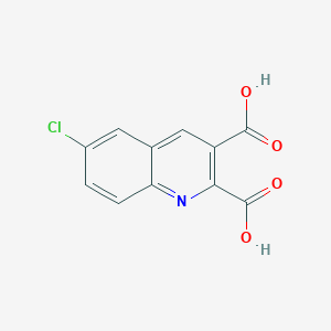 molecular formula C11H6ClNO4 B13712399 6-Chloroquinoline-2,3-dicarboxylic acid CAS No. 92513-50-3