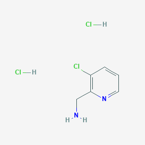 molecular formula C6H9Cl3N2 B1371240 (3-Chloropyridin-2-yl)methanamine dihydrochloride CAS No. 342816-31-3