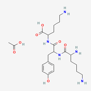 molecular formula C23H39N5O7 B13712415 Lys-Tyr-Lys acetate salt 