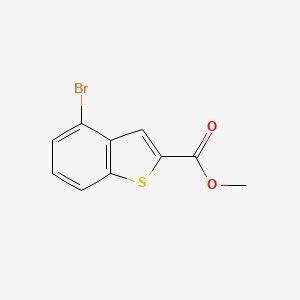 molecular formula C10H7BrO2S B1371243 Methyl 4-bromobenzo[b]thiophene-2-carboxylate CAS No. 360575-29-7
