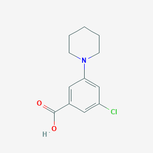 3-Chloro-5-(piperidin-1-yl)benzoic acid