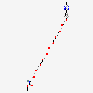 molecular formula C36H61N5O13 B13712435 Methyltetrazine-PEG11-NH-Boc 