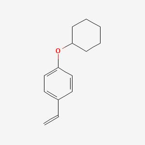 molecular formula C14H18O B1371244 1-Cyclohexyloxy-4-vinyl-benzene 