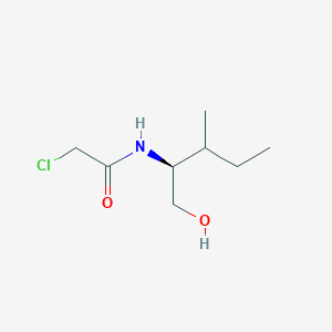 molecular formula C8H16ClNO2 B13712451 2-chloro-N-[(2S)-1-hydroxy-3-methylpentan-2-yl]acetamide 