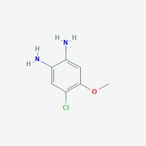 molecular formula C7H9ClN2O B1371247 4-氯-5-甲氧基苯-1,2-二胺 CAS No. 38608-06-9