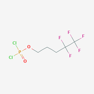 molecular formula C5H6Cl2F5O2P B13712478 4,4,5,5,5-Pentafluoropentyl Phosphorodichloridate 