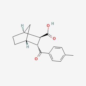 molecular formula C16H18O3 B13712501 (1S,2R,3R,4R)-3-(4-methylbenzoyl)bicyclo[2.2.1]heptane-2-carboxylic acid 