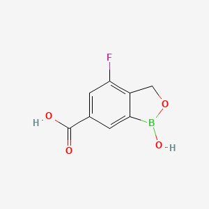 4-Fluoro-1-hydroxy-1,3-dihydrobenzo[c][1,2]oxaborole-6-carboxylic Acid