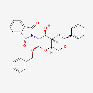 molecular formula C28H25NO7 B13712512 2-[(2R,4aR,6R,7R,8R,8aS)-8-hydroxy-2-phenyl-6-phenylmethoxy-4,4a,6,7,8,8a-hexahydropyrano[3,2-d][1,3]dioxin-7-yl]isoindole-1,3-dione 