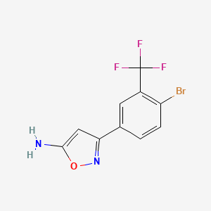 3-(4-Bromo-3-(trifluoromethyl)phenyl)isoxazol-5-amine