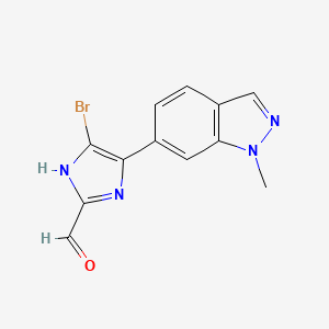 5-Bromo-4-(1-methyl-6-indazolyl)imidazole-2-carbaldehyde