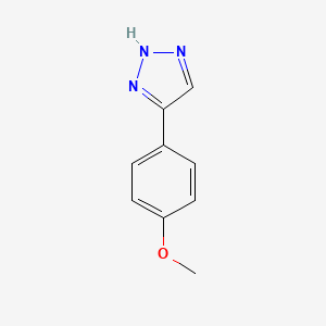 molecular formula C9H9N3O B13712534 4-(4-Methoxyphenyl)-1H-1,2,3-triazole CAS No. 5301-97-3