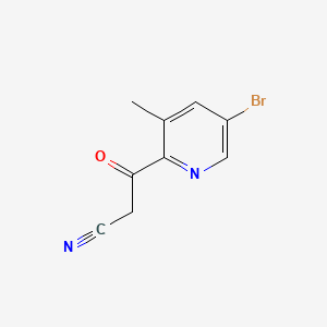 3-(5-Bromo-3-methyl-2-pyridyl)-3-oxopropanenitrile