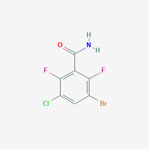 3-Bromo-5-chloro-2,6-difluorobenzamide