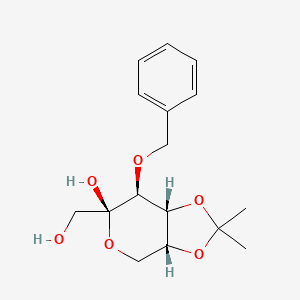 3-O-Benzyl-4,5-O-(1-methylethyldiene)-beta-D-fructopyranose