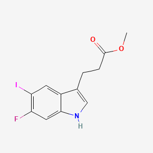 Methyl 3-(6-Fluoro-5-iodo-3-indolyl)propanoate